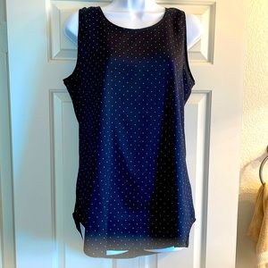 Ann Taylor M polka dot tank